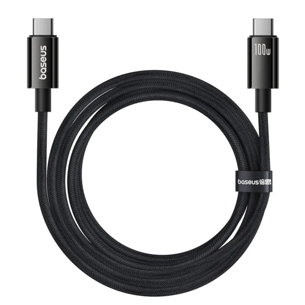 Baseus Tungsten Gold USB-C 3.2 / USB-C 3.2 cable 100W 4K 60Hz 1.5m - blackeng