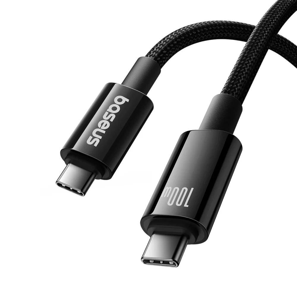 Baseus Tungsten Gold USB-C 3.2 / USB-C 3.2 cable 100W 4K 60Hz 1.5m - blackeng