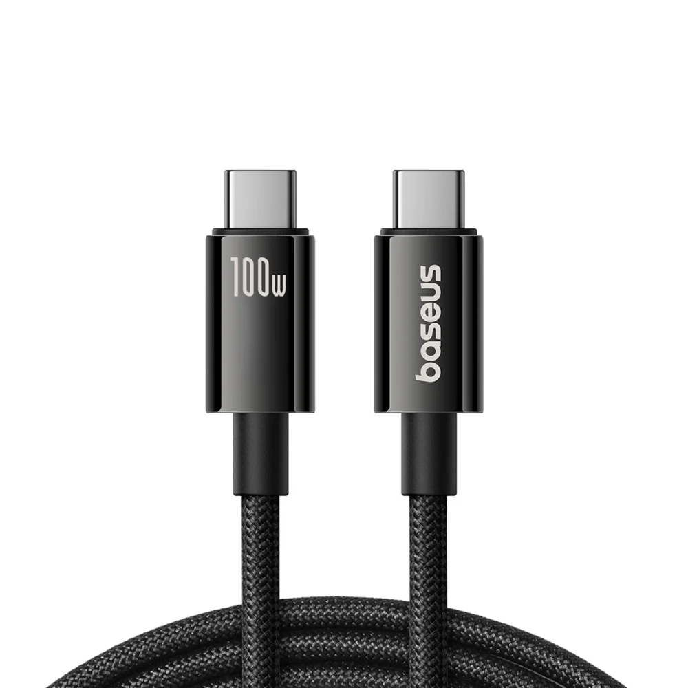 Baseus Tungsten Gold USB-C 3.2 / USB-C 3.2 cable 100W 4K 60Hz 1.5m - blackeng