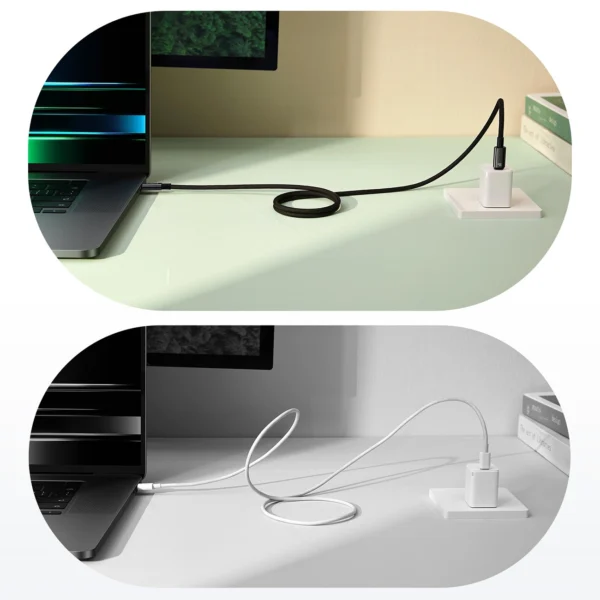 Baseus Tungsten Gold magnetic USB-C / USB-C cable 100W 1m - blackeng