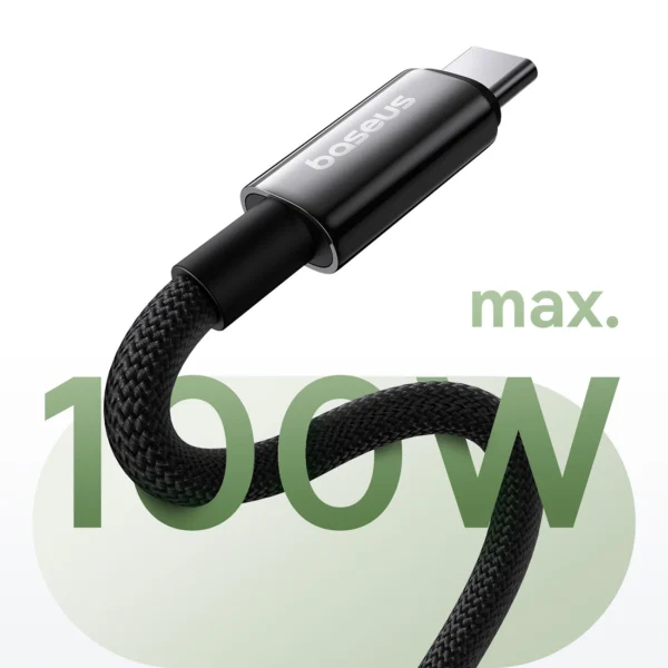 Baseus Tungsten Gold magnetic USB-C / USB-C cable 100W 1m - blackeng