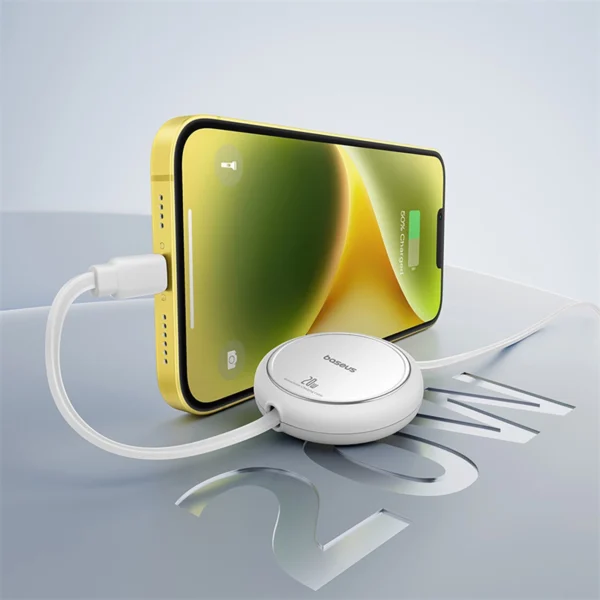 Baseus Free2Pull Cable Retractable USB-C / Lightning 20W 1m - Whiteeng