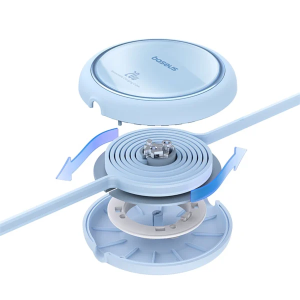 Baseus Free2Pull Cable Retractable USB-C / Lightning 20W 1m - Blueeng