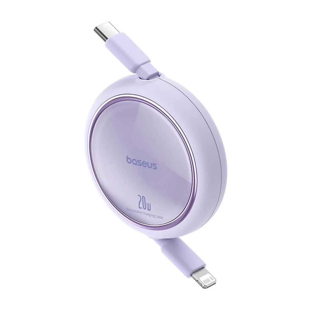 Baseus Free2Pull Cable Retractable USB-C / Lightning 20W 1m - Purpleeng