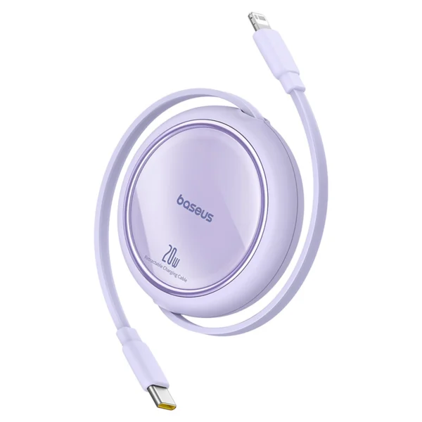 Baseus Free2Pull Cable Retractable USB-C / Lightning 20W 1m - Purpleeng