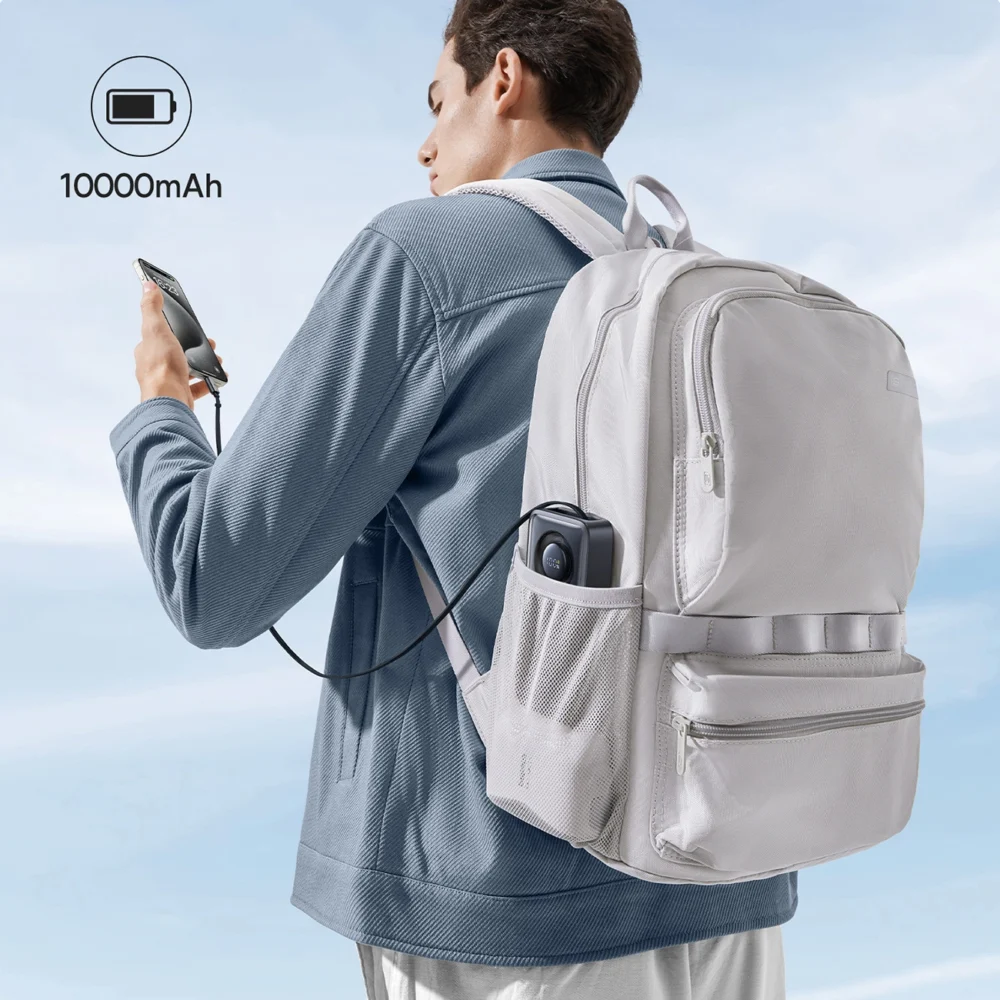 Baseus Free2Pull 10000mAh 30W powerbank with USB-C port and retractable USB-C cable - blackeng