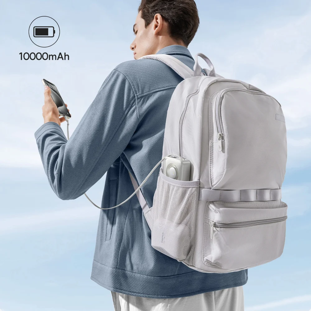 Baseus Free2Pull 10000mAh 30W powerbank with USB-C port and retractable USB-C cable - grayeng