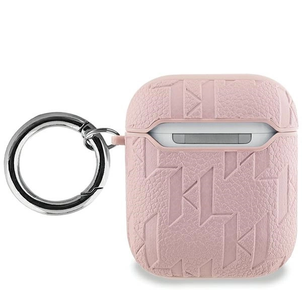 Karl Lagerfeld Monogram Karl & Choupette Head case for AirPods 1 / 2 - pinkeng