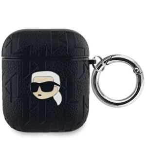 Karl Lagerfeld Monogram Karl Head case for AirPods 1 / 2 - blackeng