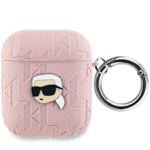 Karl Lagerfeld Monogram Karl Head case for AirPods 1 / 2 - pinkeng