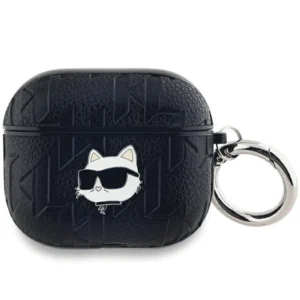 Karl Lagerfeld Monogram Choupette Head case for AirPods 3 - blackeng