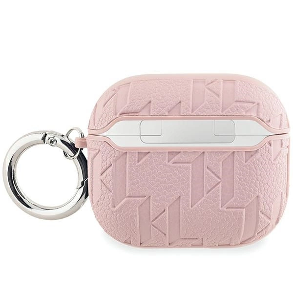 Karl Lagerfeld Monogram Choupette Head case for AirPods 3 - pinkeng