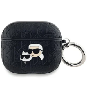 Karl Lagerfeld Monogram Karl & Choupette Head case for AirPods 3 - blackeng