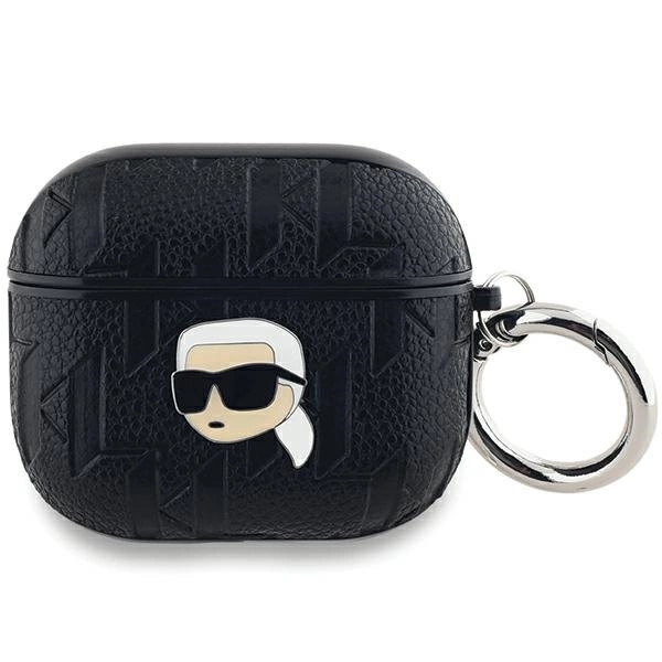Karl Lagerfeld Monogram Karl Head case for AirPods 3 - blackeng