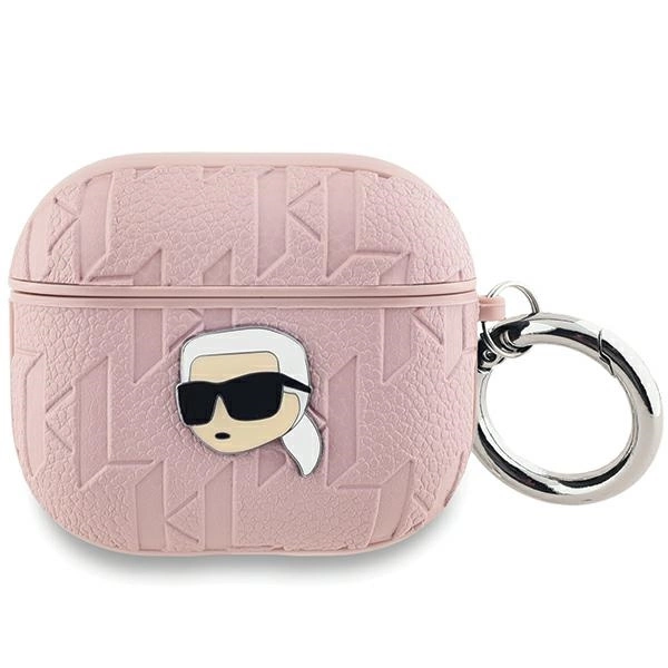 Karl Lagerfeld Monogram Karl Head case for AirPods 3 - pinkeng
