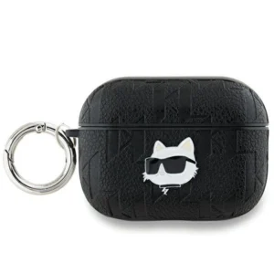 Karl Lagerfeld Monogram Choupette Head case for AirPods Pro 2 - blackeng