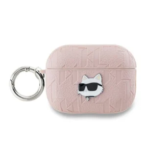 Karl Lagerfeld Monogram Choupette Head case for AirPods Pro 2 - pinkeng