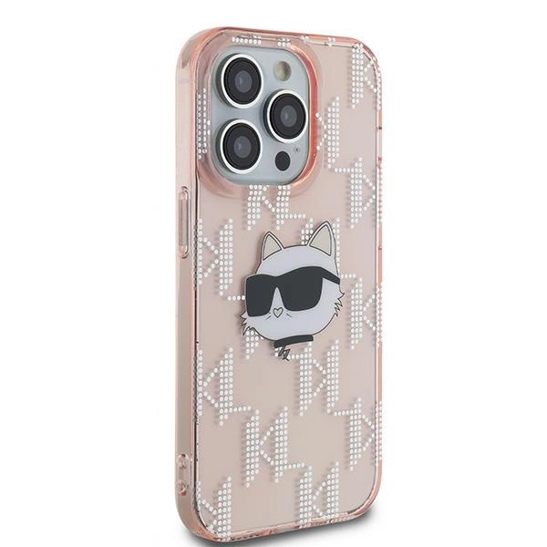 Karl Lagerfeld IML Choupette Head & Monogram case for iPhone 13 Pro Max - pinkeng