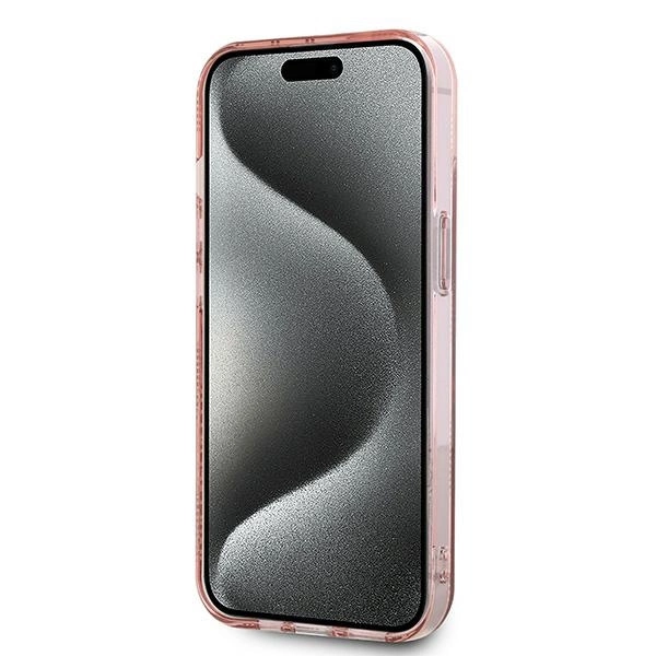 Karl Lagerfeld IML Choupette Head & Monogram case for iPhone 14 / 15 / 13 - pinkeng