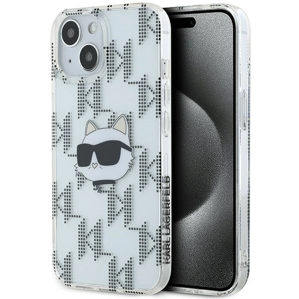 Karl Lagerfeld IML Choupette Head & Monogram case for iPhone 15 / 14 / 13 - transparenteng