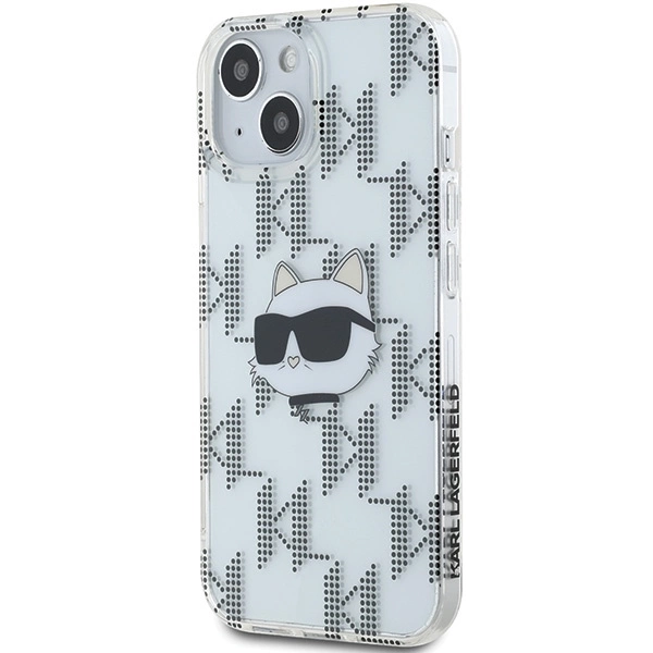 Karl Lagerfeld IML Choupette Head & Monogram case for iPhone 15 / 14 / 13 - transparenteng