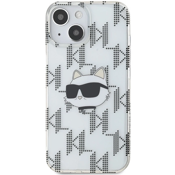 Karl Lagerfeld IML Choupette Head & Monogram case for iPhone 15 / 14 / 13 - transparenteng
