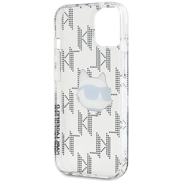 Karl Lagerfeld IML Choupette Head & Monogram case for iPhone 15 / 14 / 13 - transparenteng