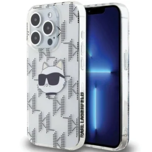 Karl Lagerfeld IML Choupette Head & Monogram case for iPhone 15 Pro Max - transparenteng