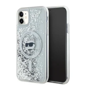 Karl Lagerfeld Liquid Glitter Choupette Head MagSafe Case for iPhone 11 / Xr - Transparenteng