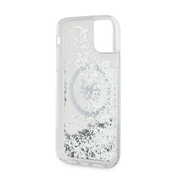 Karl Lagerfeld Liquid Glitter Choupette Head MagSafe Case for iPhone 11 / Xr - Transparenteng