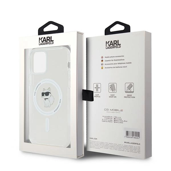 Karl Lagerfeld IML Choupette MagSafe case for iPhone 12 / 12 Pro - transparenteng