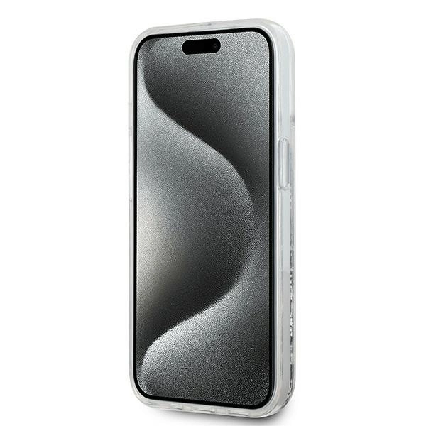 Karl Lagerfeld Liquid Glitter Choupette Head MagSafe Case for iPhone 15 Plus / 14 Plus - Transparenteng