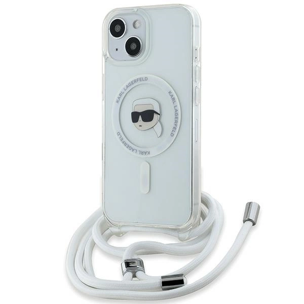 Karl Lagerfeld Crossbody IML Karl Head MagSafe case for iPhone 15 / 14 / 13 - transparenteng