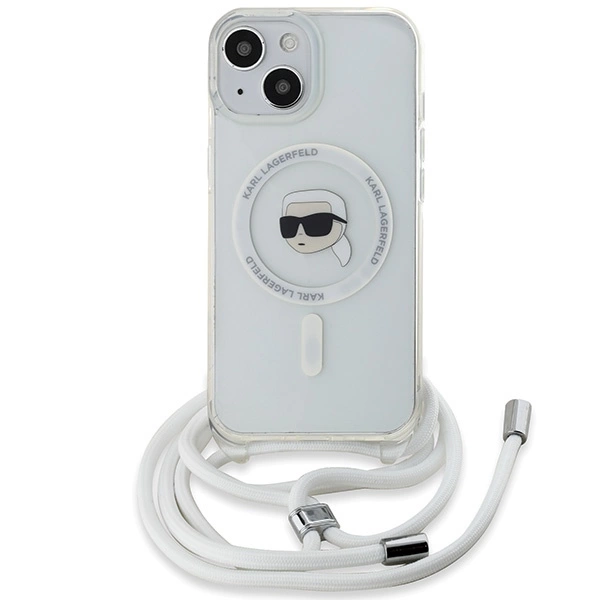 Karl Lagerfeld Crossbody IML Karl Head MagSafe case for iPhone 15 / 14 / 13 - transparenteng