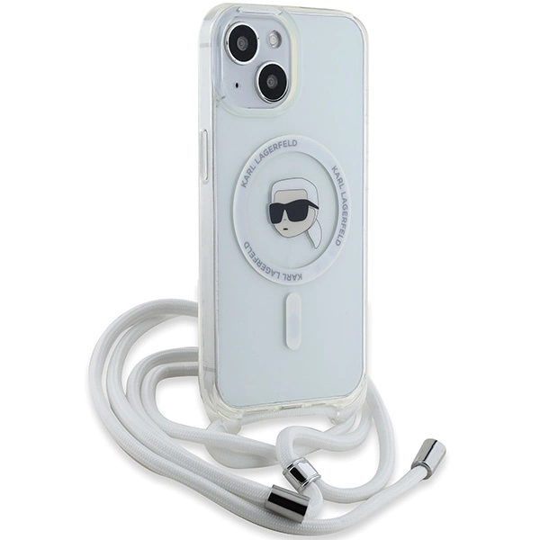Karl Lagerfeld Crossbody IML Karl Head MagSafe case for iPhone 15 / 14 / 13 - transparenteng