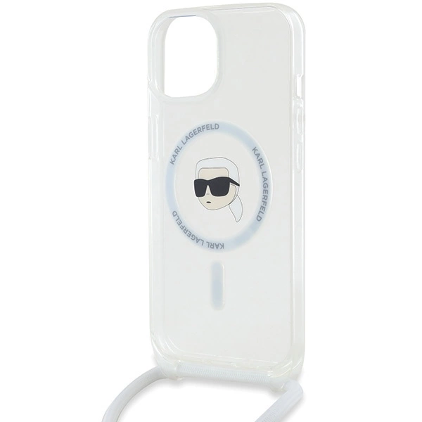 Karl Lagerfeld Crossbody IML Karl Head MagSafe case for iPhone 15 / 14 / 13 - transparenteng