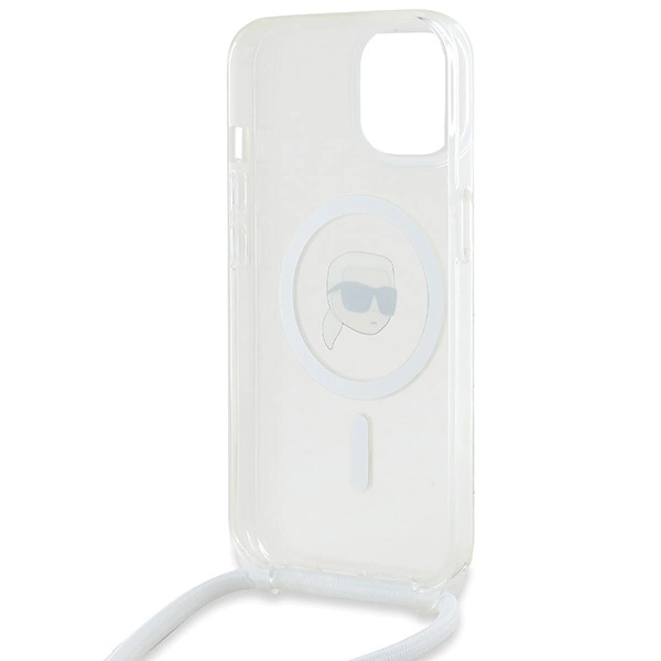 Karl Lagerfeld Crossbody IML Karl Head MagSafe case for iPhone 15 / 14 / 13 - transparenteng