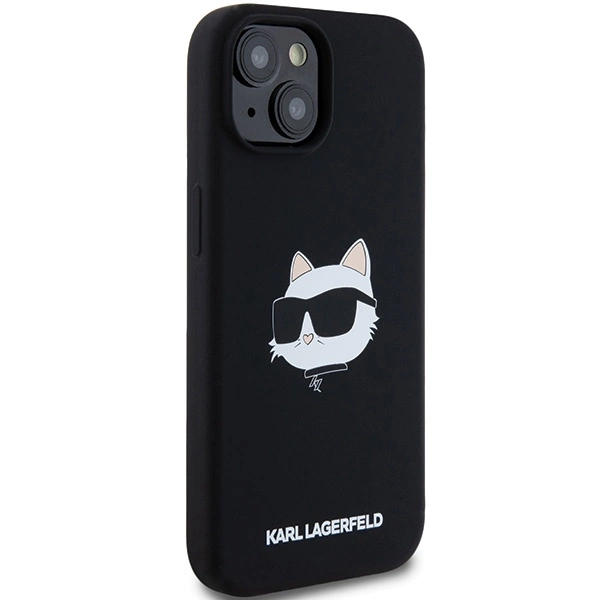 Karl Lagerfeld Silicone Choupette Head MagSafe Case for iPhone 15/14/13 - Blackeng