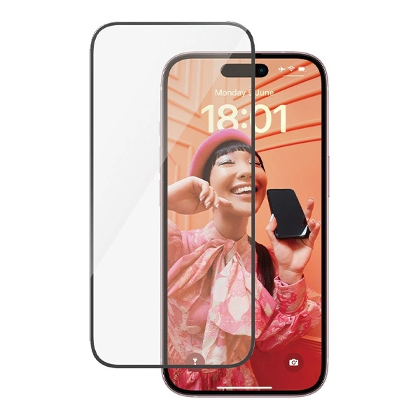 PanzerGlass Bundle 3in1 set transparent case + foil + camera cover for iPhone 15 Pluseng