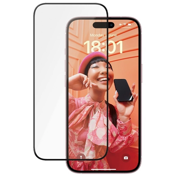 PanzerGlass Ceramic Protection ceramic glass for iPhone 15 with positionereng