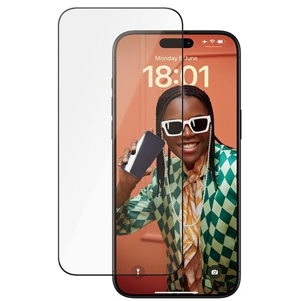 PanzerGlass Ceramic Protection ceramic glass for iPhone 15 Pro Max with positionereng