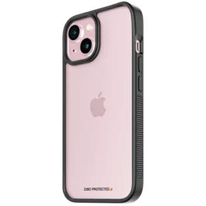 Military Grade Certified PanzerGlass ClearCase iPhone 15 Case - Transparent & Blackeng