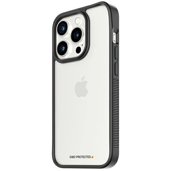 Military Grade Certified PanzerGlass ClearCase iPhone 15 Pro Case - Transparent & Blackeng