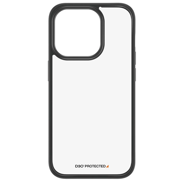 Military Grade Certified PanzerGlass ClearCase iPhone 15 Pro Case - Transparent & Blackeng