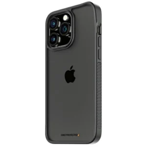 PanzerGlass ClearCase Case for iPhone 15 Pro Max with Military Grade Certification - Transparent and Blackeng