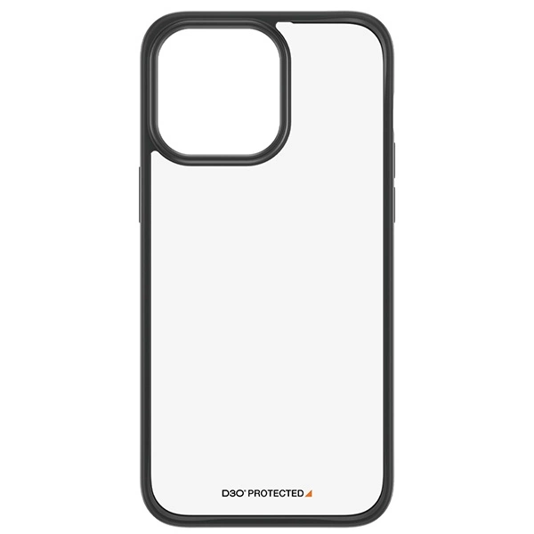 PanzerGlass ClearCase Case for iPhone 15 Pro Max with Military Grade Certification - Transparent and Blackeng