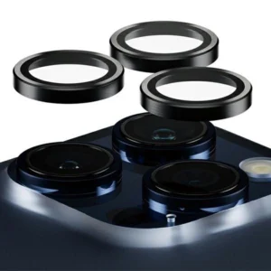 PanzerGlass Hoops Camera Protection for iPhone 15 Pro / 15 Pro Max - with Black Frameeng