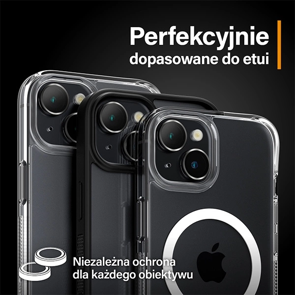 PanzerGlass Hoops Camera Protection for iPhone 15/15 Plus - with Black Frameeng