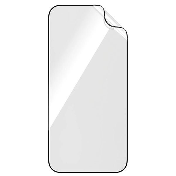 PanzerGlass Matrix Ultra-Wide-Fit hybrid glass for iPhone 15 Pro with positionereng