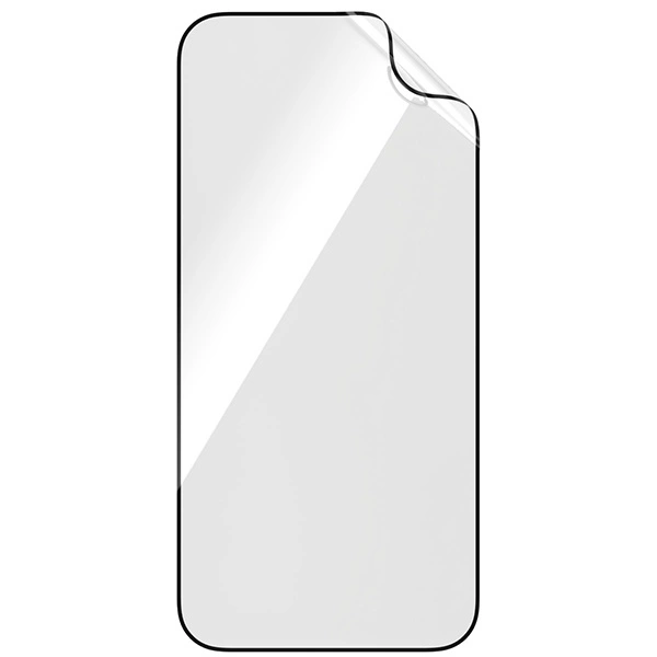 PanzerGlass Matrix Ultra-Wide-Fit hybrid glass for iPhone 15 Plus with positionereng